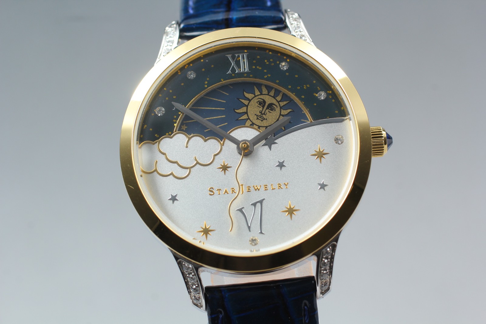 2017 N MINT Star Jewelry Limited Day & Night Sun Moon Navy Womens JAPAN
