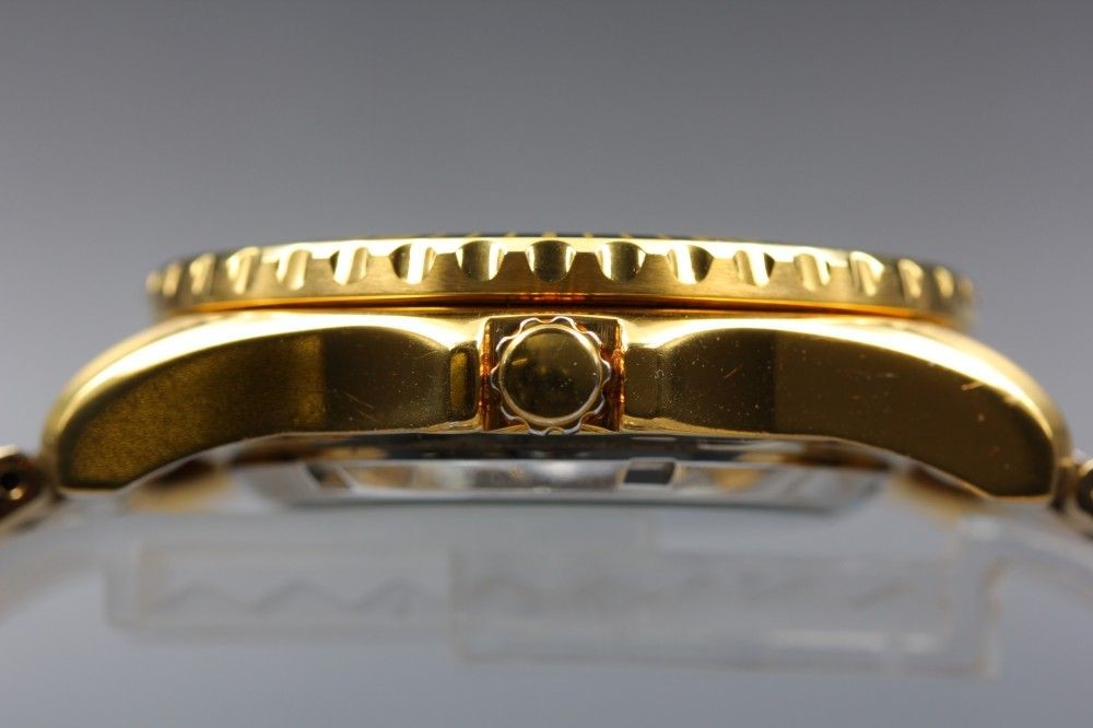 Working item SEIKO 5 Sports SNZF22 7S36 03C0 black gold automatic men s 17274