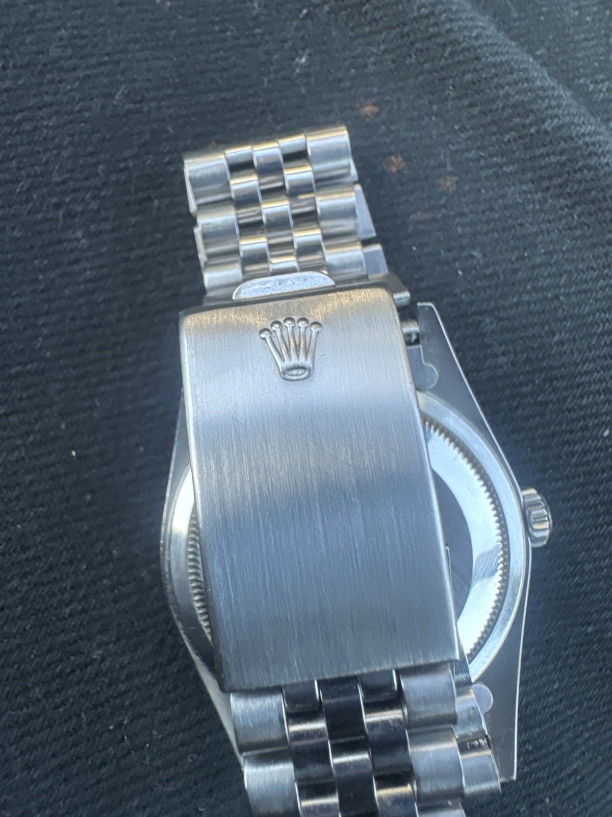 Rolex Datejust Silver Men’s Baton Indexes Dial Watch – 16234