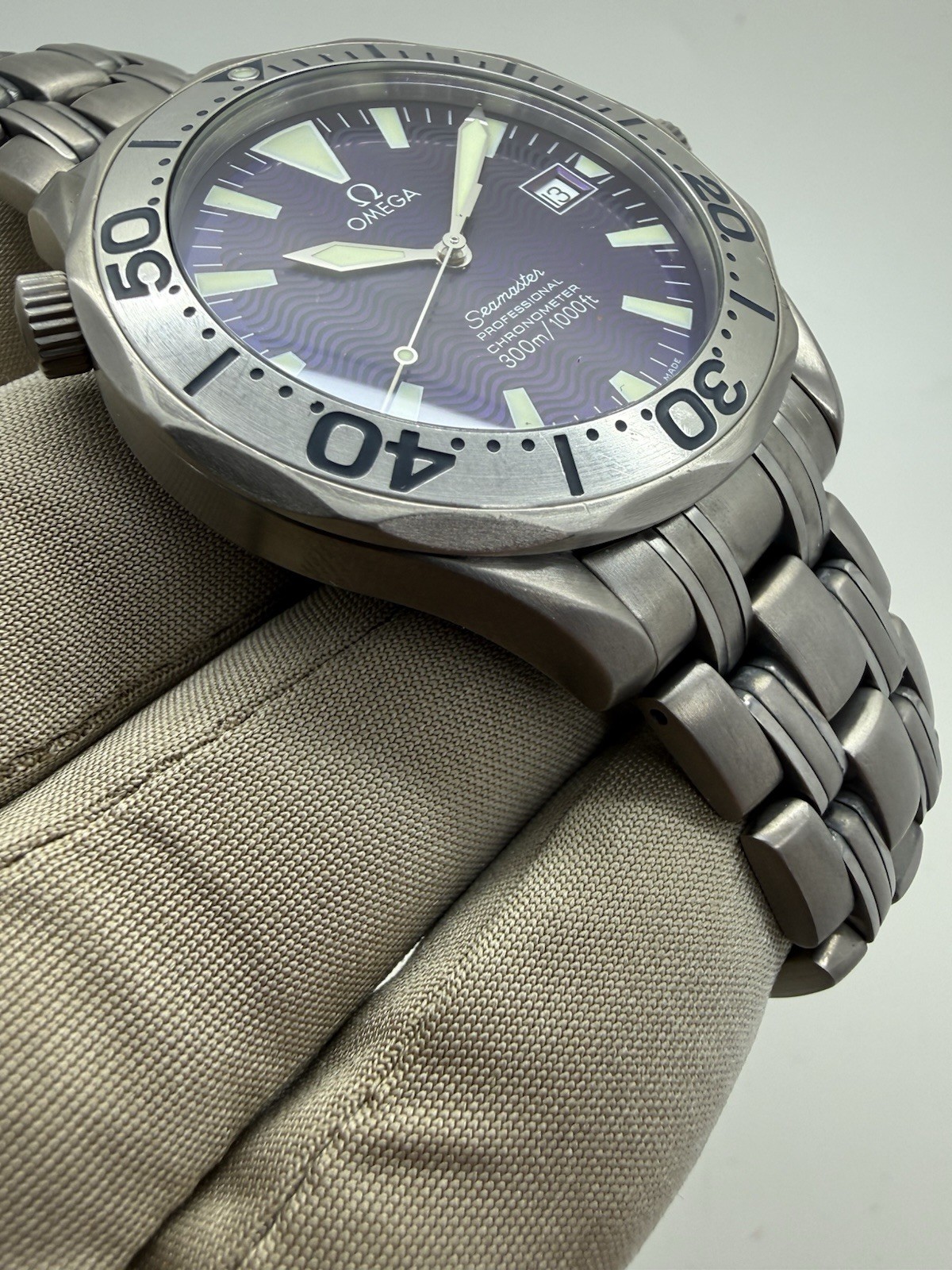 Omega Seamaster Professional Titanium Automatic 41mm Purple Blue Dial 2231.80