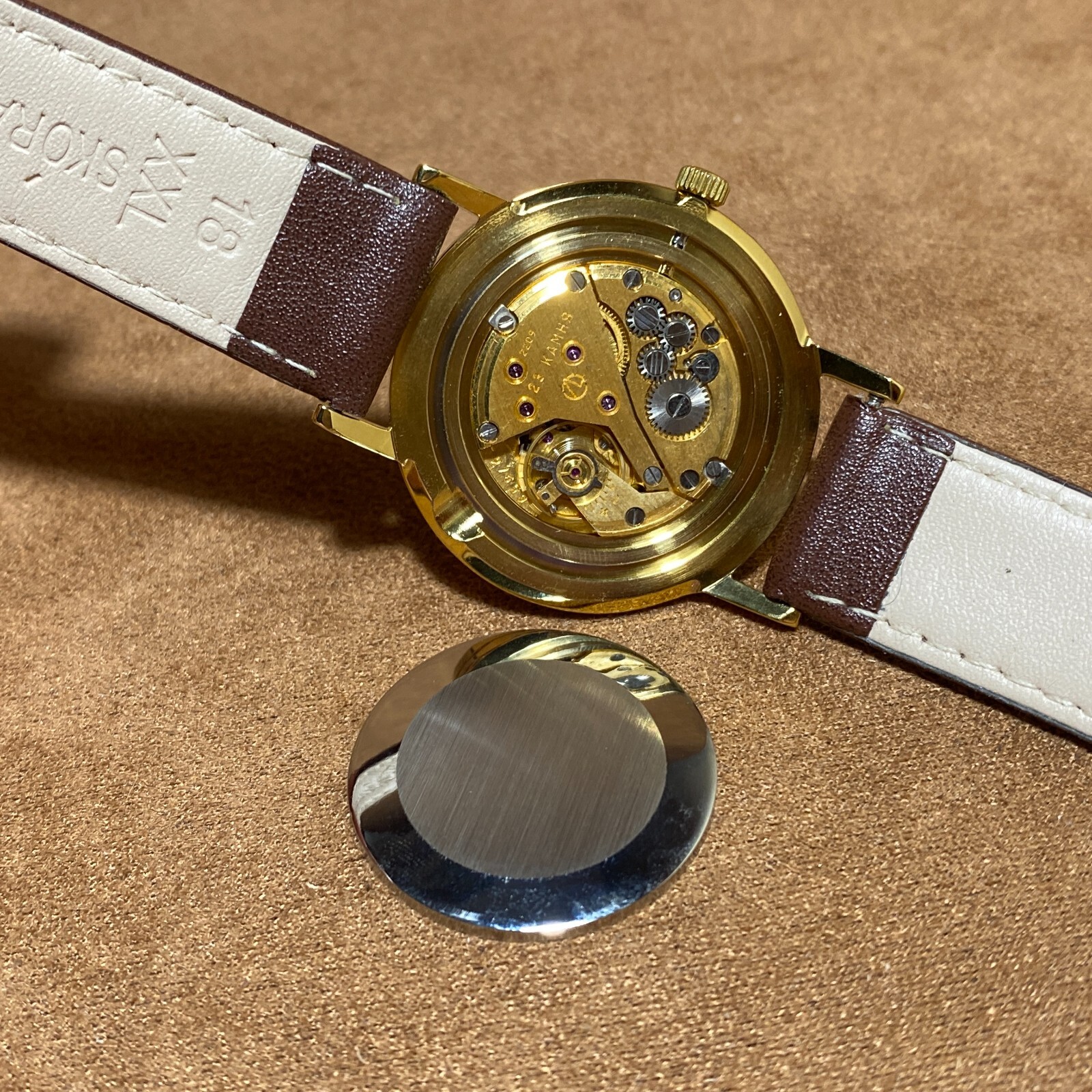 Vintage Men’s Watch NOS Poljot De LUXE Ultra Slim Soviet Wristwatch 23 Jewels