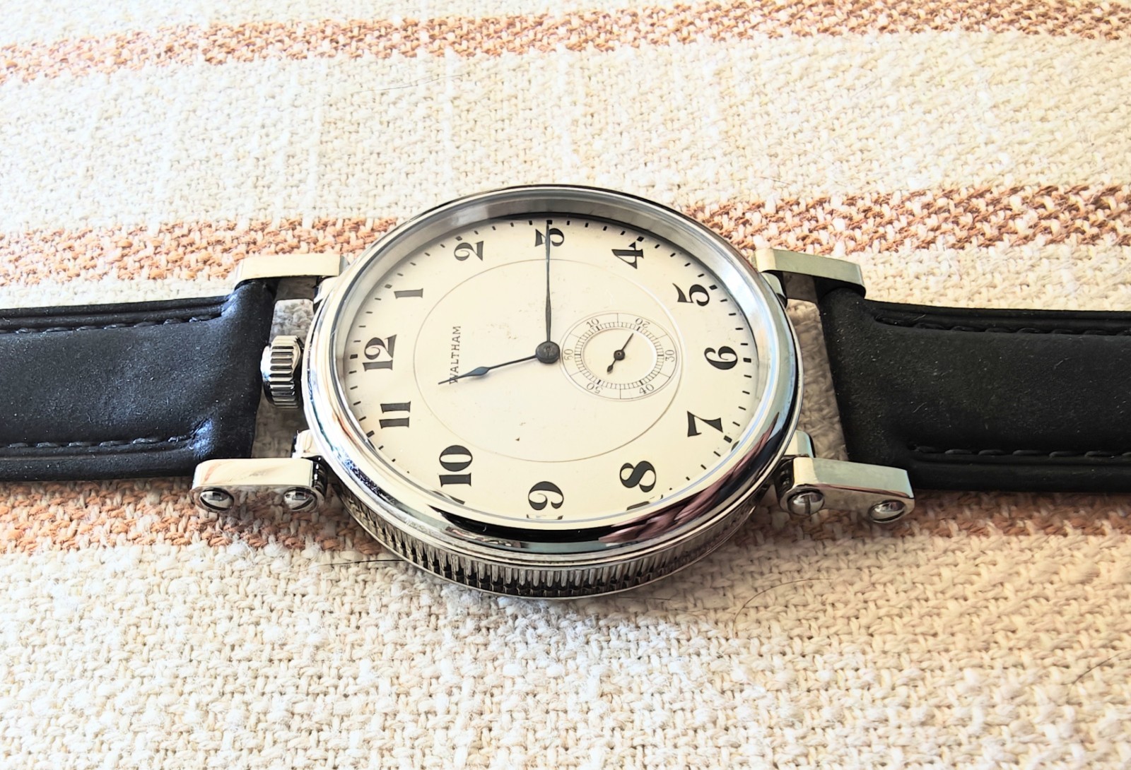 Waltham 1912, 17J, *Very Rare* Ruby Grade marriage/conversion watch, 44mm