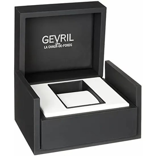 Men’s Gevril Wall Street Ceramic Bezel Swiss Automatic Watch (4851B)