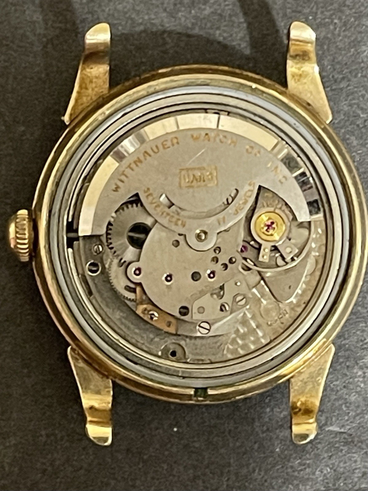 1950s Wittnauer Auto Wristwatch 10K G.F. 34mm 17J 2070-SW 11ARG Runs