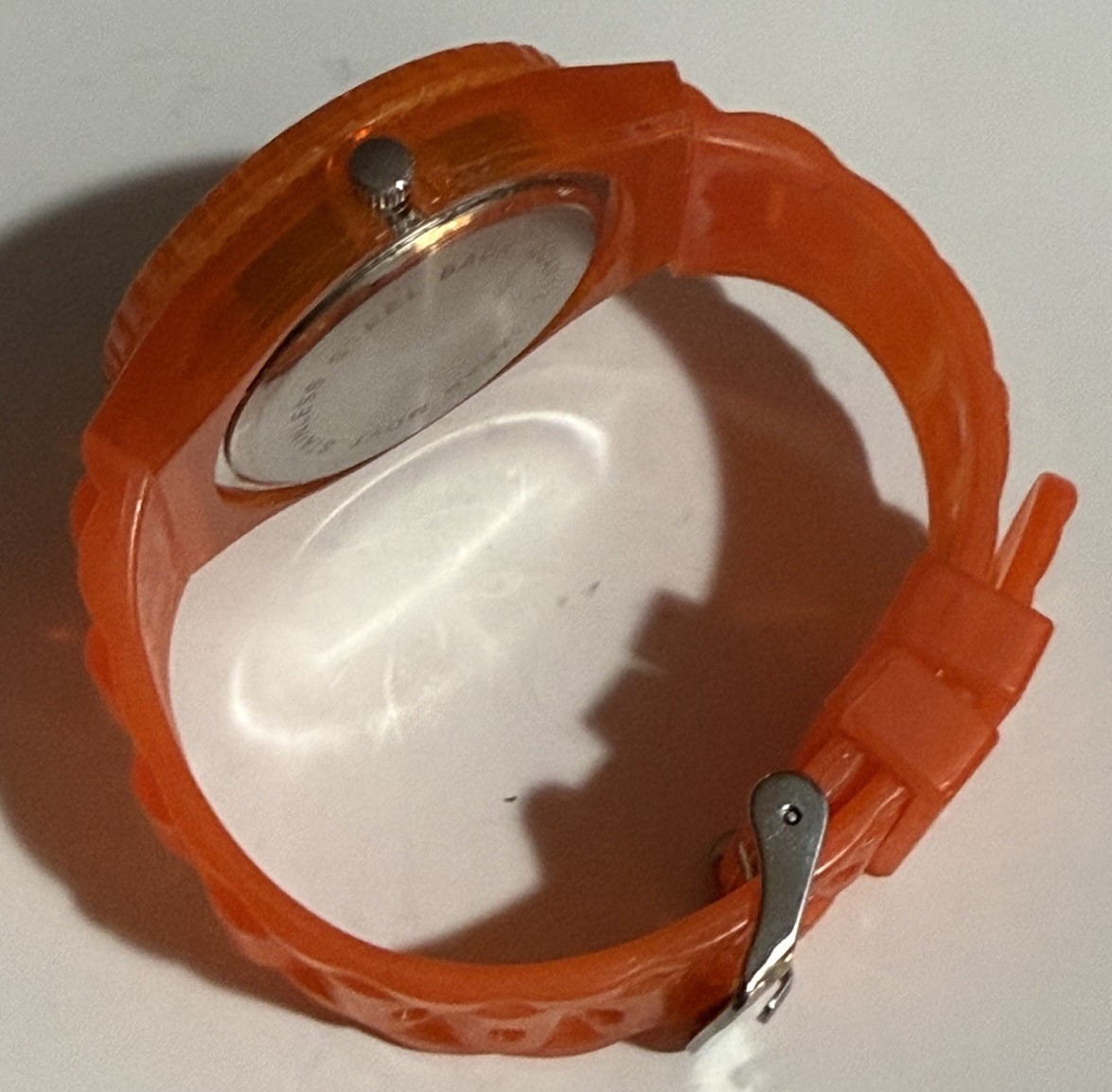 Orange Silicone Wrist Watch