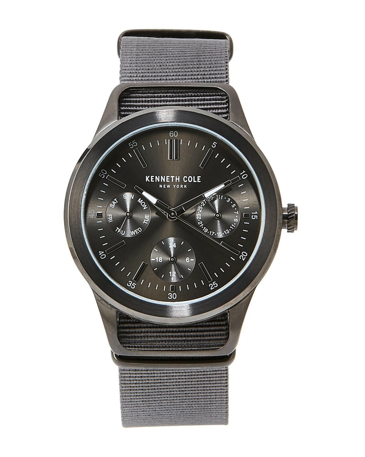 Kenneth Cole New York Dress Sport Stainless Steel Nylon Strap 10027885 no box