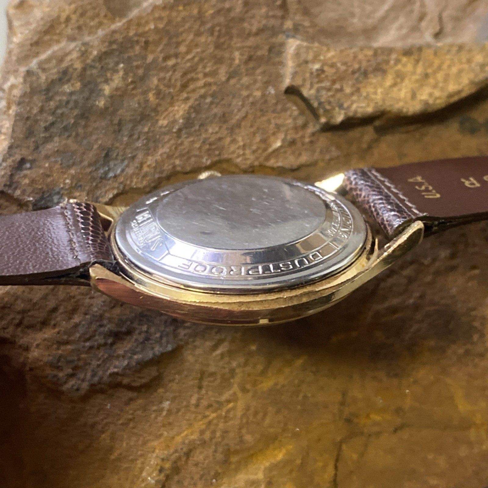 1960’s Men’s Benrus 3 Stars 25j FE255 Self Winding Watch Series 7845 Black Dial