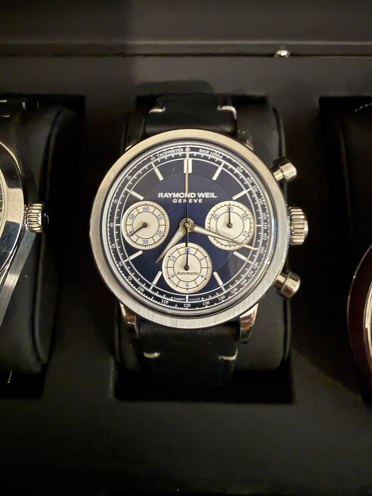 Raymond Weil Blue Mens Chronograph Watch Millesime 7765-STC-50651