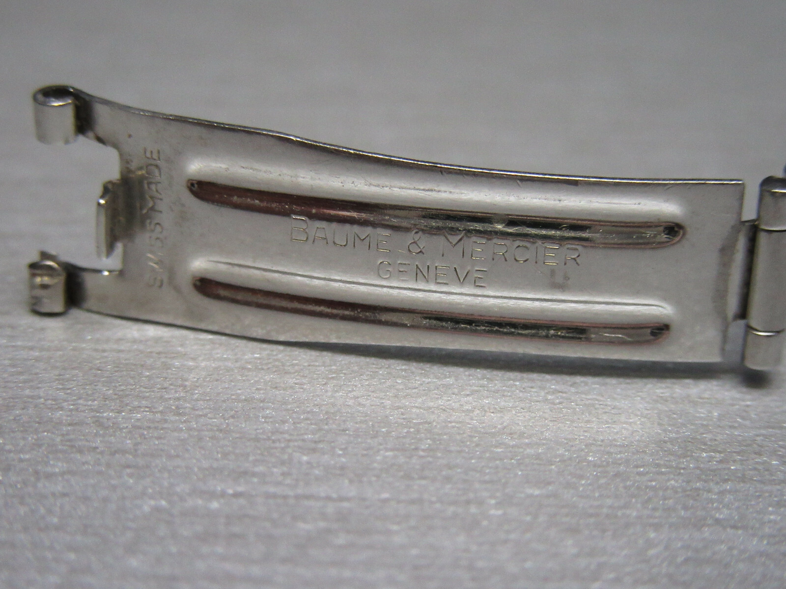 W335-1 ⭐⭐ Baume & Mercier Riviera Folding Clasp for Bracelet 0 15/32in Stainless