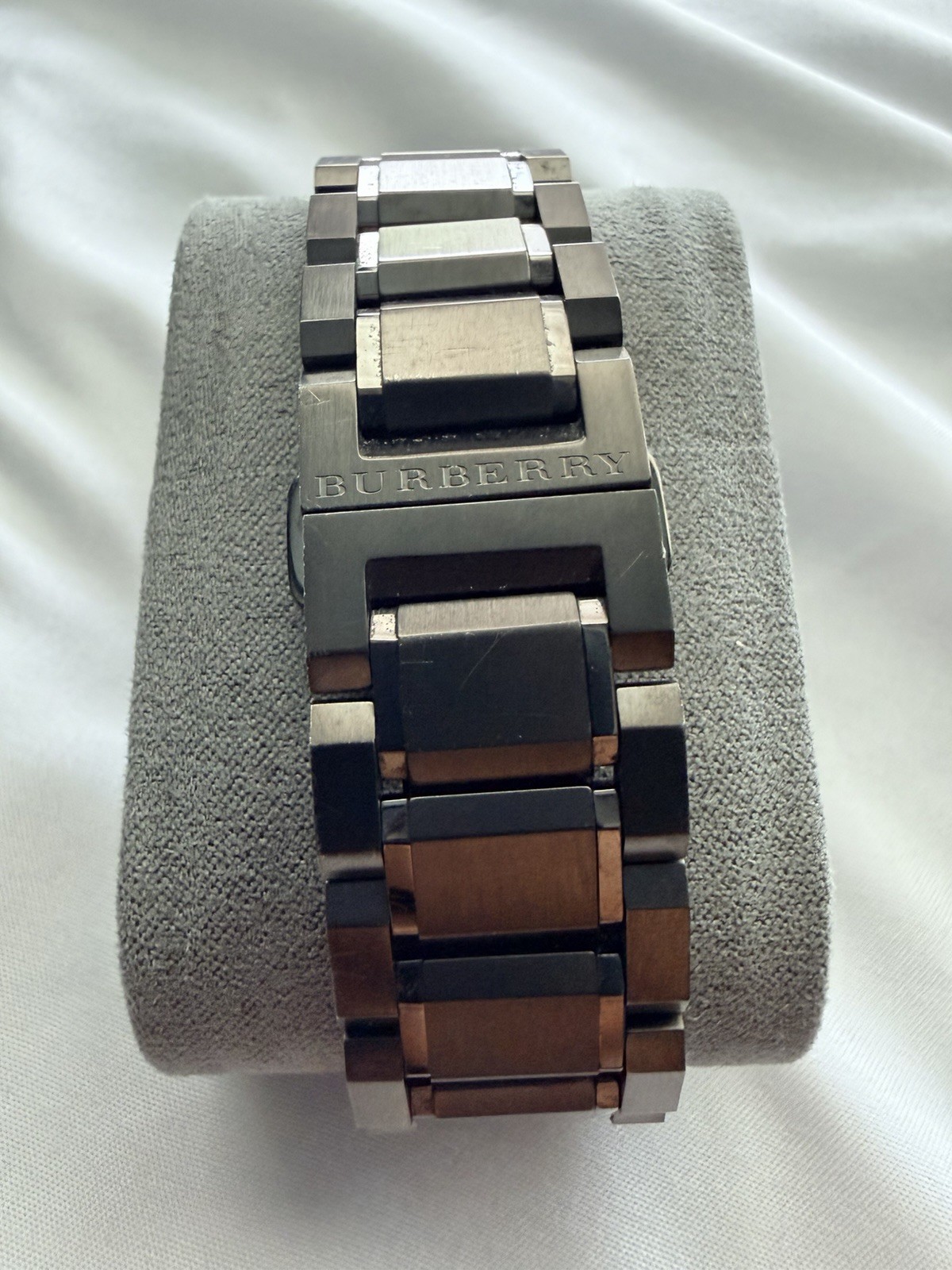 Burberry Men’s the City Gunmetal Stainless Steel Dial Watch BU9902 Retail $795
