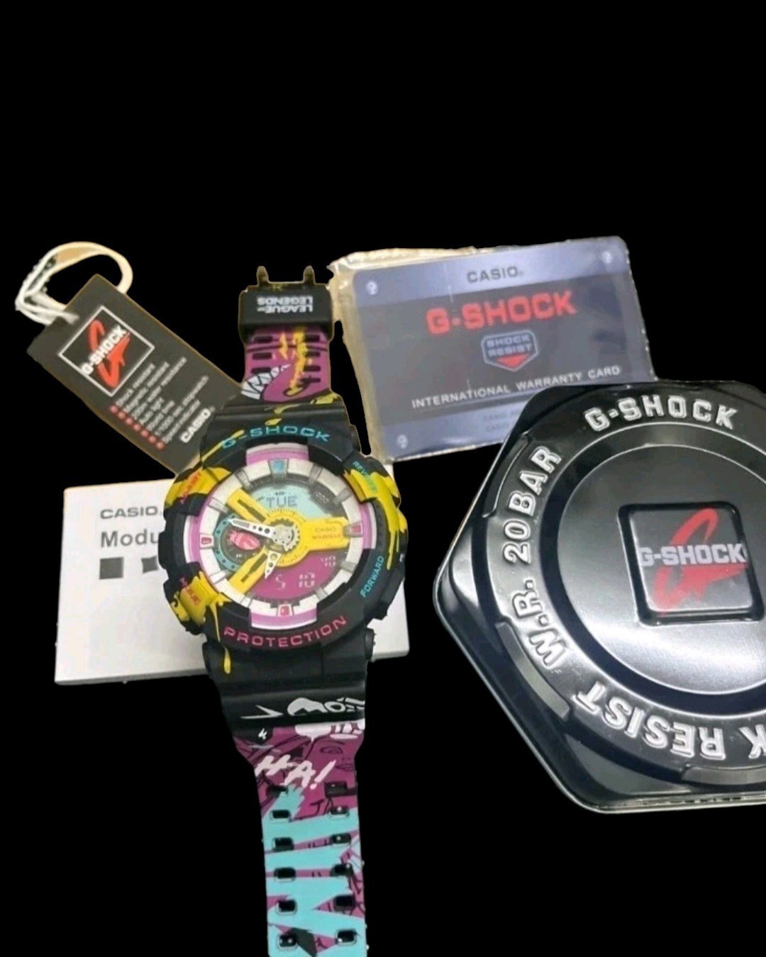Casio G-Shock x League of Legends GA-110LL-1A Jinx Limited Edition Men Watch NEW