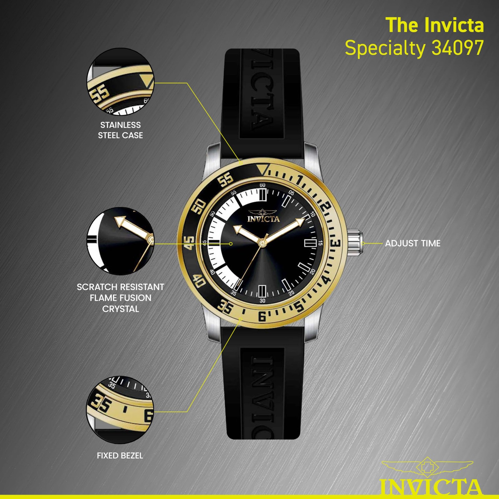Men’s Specialty Silicone Quartz Watch