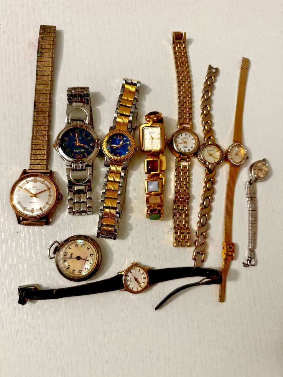 Lot of 10 Assorted Watches – Not Tested May Need Repair – Or Just Need A Battery