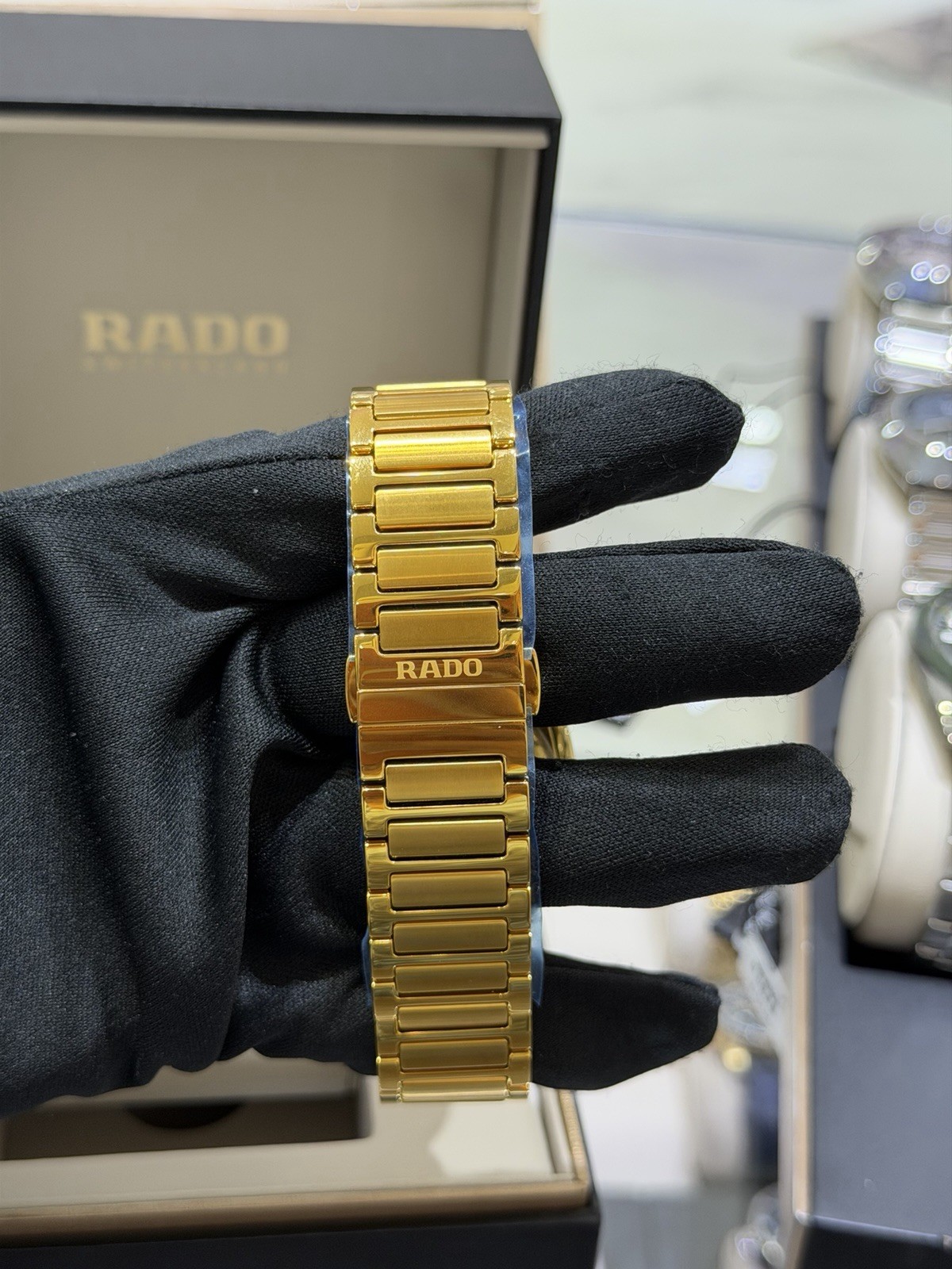 New Rado Original Automatic DiaStar Yellow Gold Tone Men’s Watch R12161253