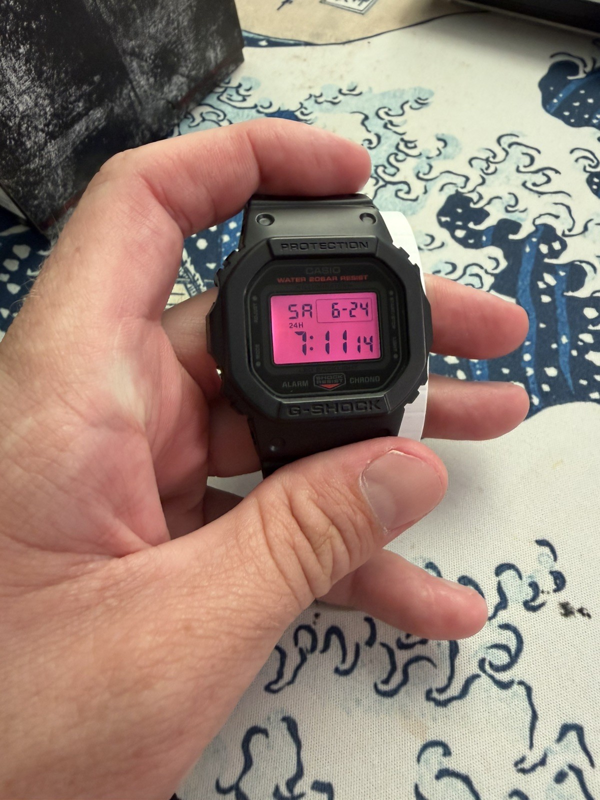 Casio G-Shock Red Digital Dial Black Resin Men’s Watch DW-5600BBR-1