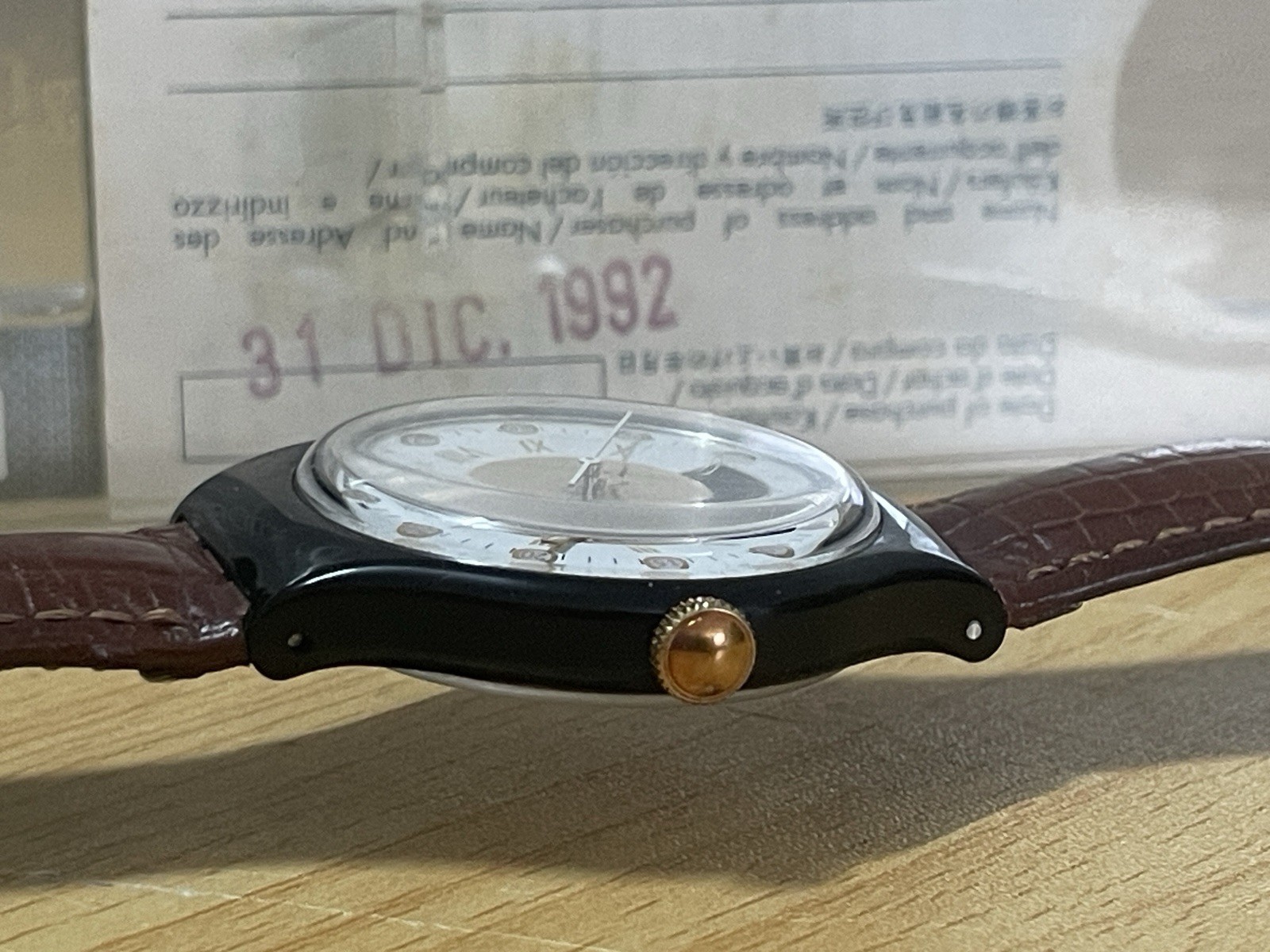 Swatch Swiss AG 1991 37mm Watch Full Set Original Mechanical Automatic Watch