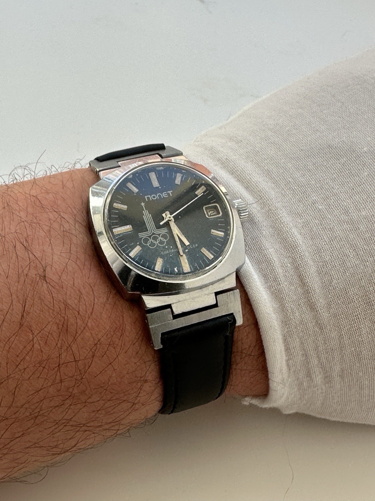 Poljot Olympian Congress USSR Wrist Watch 2614.2H 17 Jewels 1980s