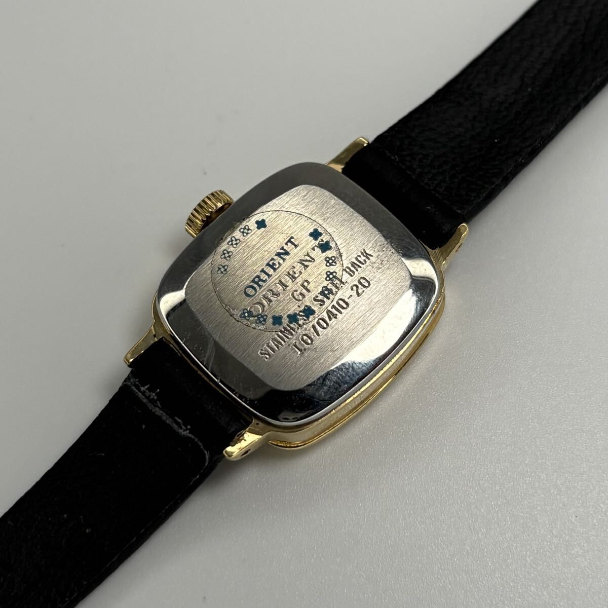 Deadstock ORIENT Elegance Special 1970s Vintage Hand-Winding Watch Gold 19mm