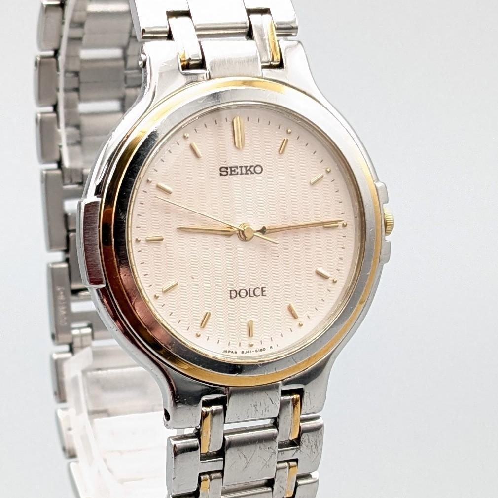 Excellent condition New battery 1988 SEIKO Dolce men’s wristwatch with 8J41 move