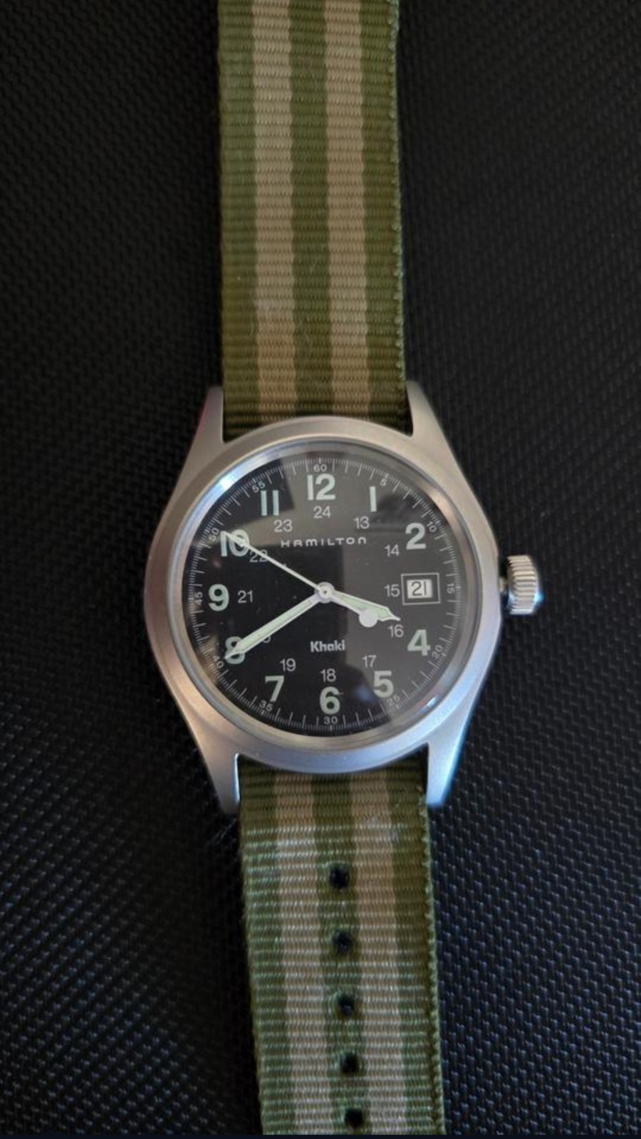 Hamilton Khaki Field Quartz Men’s Watch Caliber 6361 38mm PRICE KINDA NEGOTIABLE