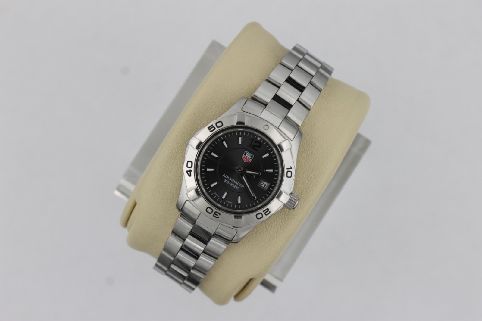 TAG Heuer WAF141E.BA0823 Womens Aquaracer Series Quartz Watch Gray Silver 300M