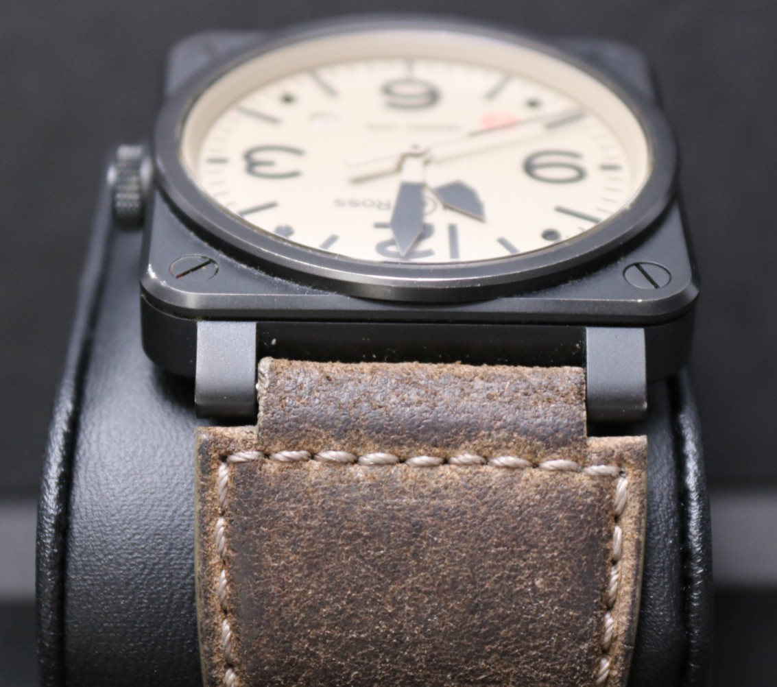 Bell & Ross BR03-92 Desert Type 42mm Matte Black Ceramic Automatic Date Watch