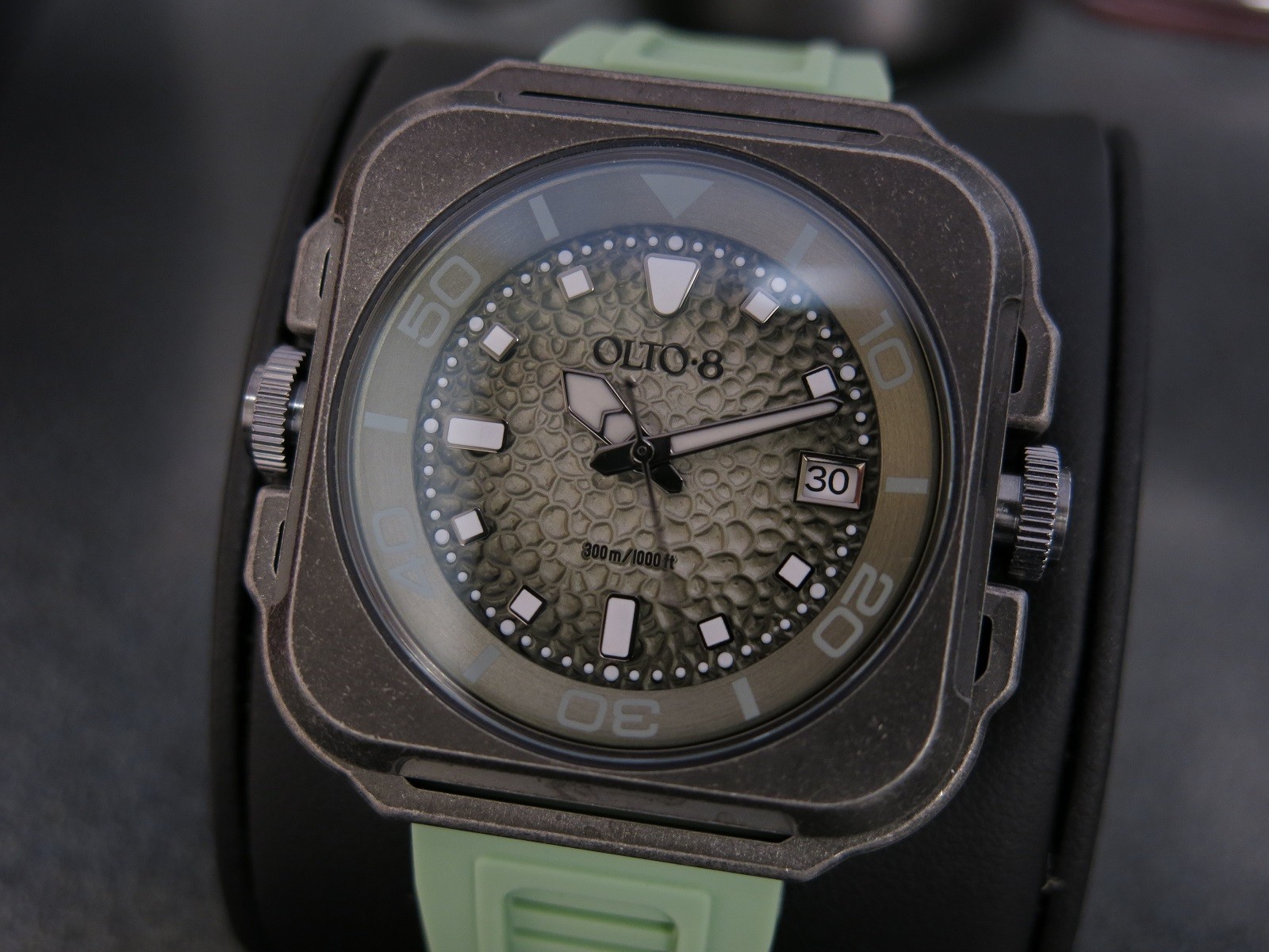 OLTO-8 Coral Steward Diving Automatic Watch Retro Green Men’s Watch Excellent