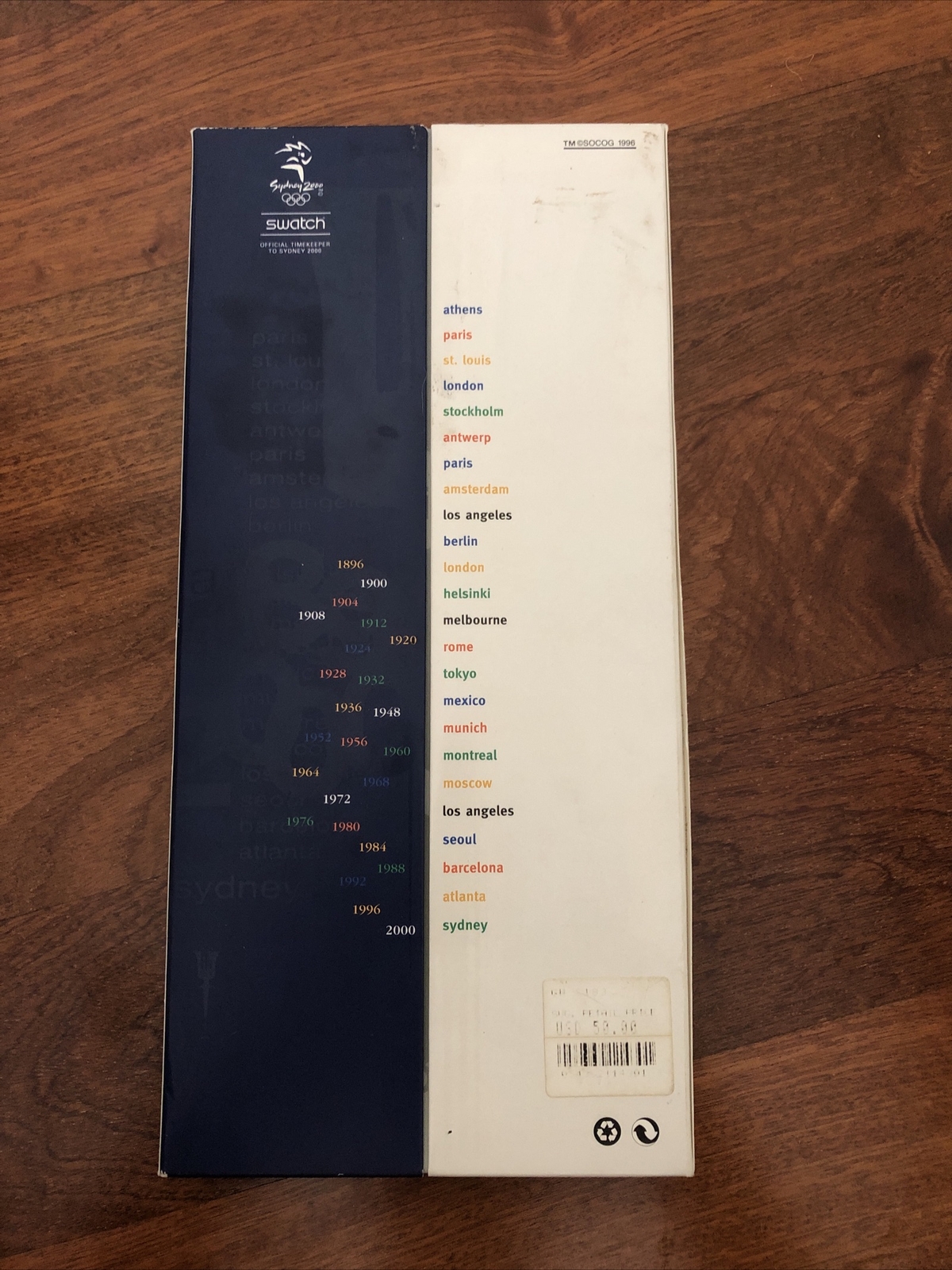 Swatch Watch Sydney Australia 2000 Olympics Original Box New Old Stock Rare VTG