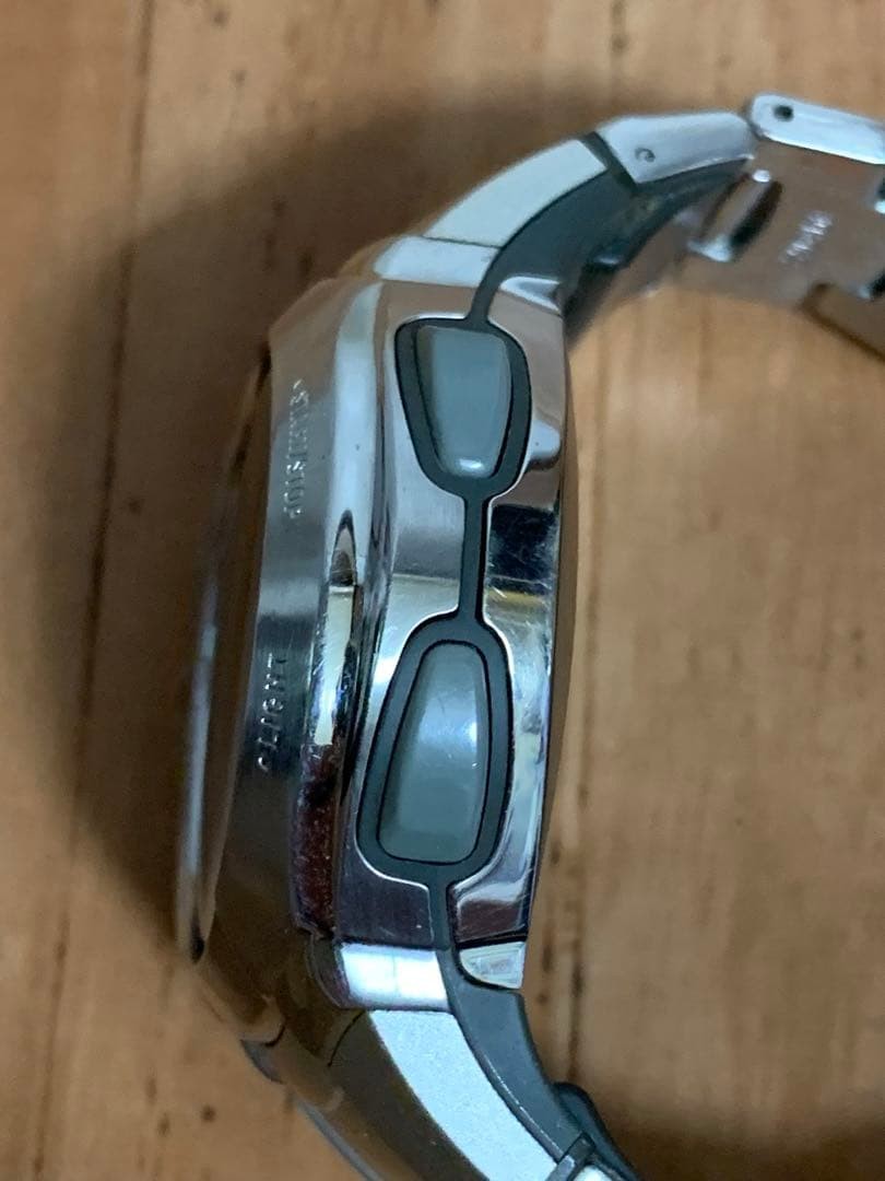 Casio Wave Ceptor WVA-500 Radio Solar AnaDigi Chronograph Mens Watch -For Parts