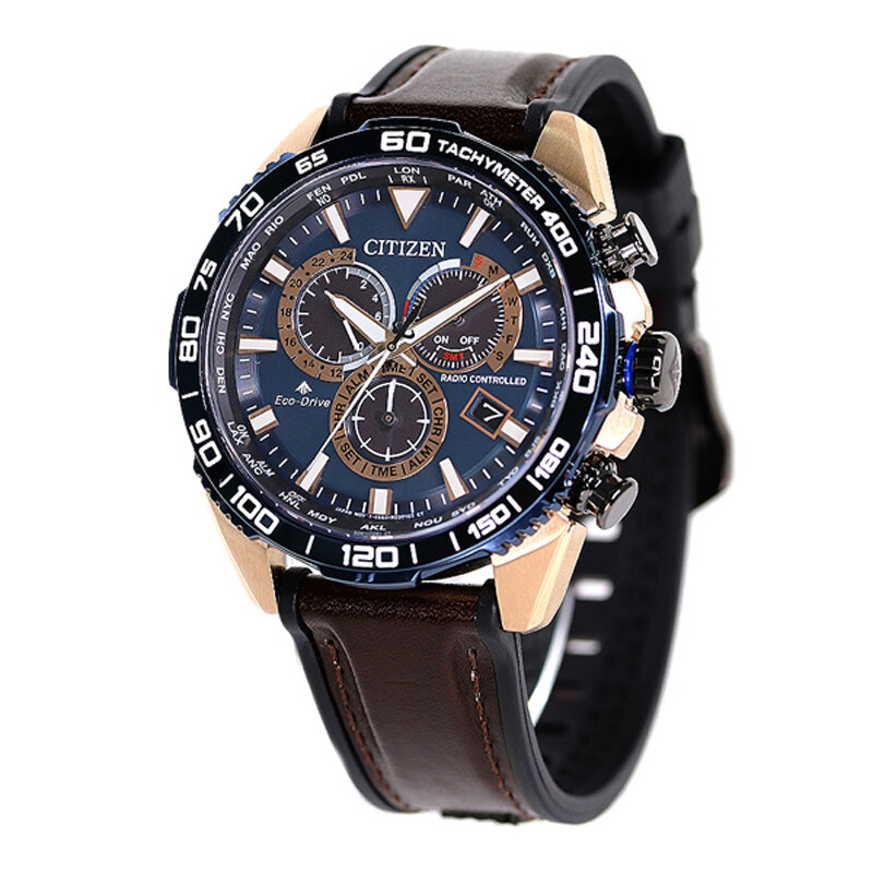 Citizen Promaster Land CB5039-11L Eco-Drive Leather Band Direct Flight Men Watch