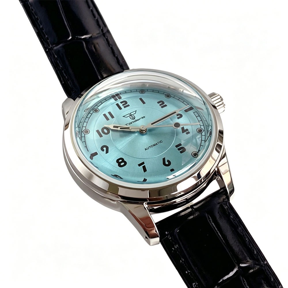 Tandorio 40mm NH35 2824 Automatic 200M Dive Watch Men Sunburst Blue Purple Dial