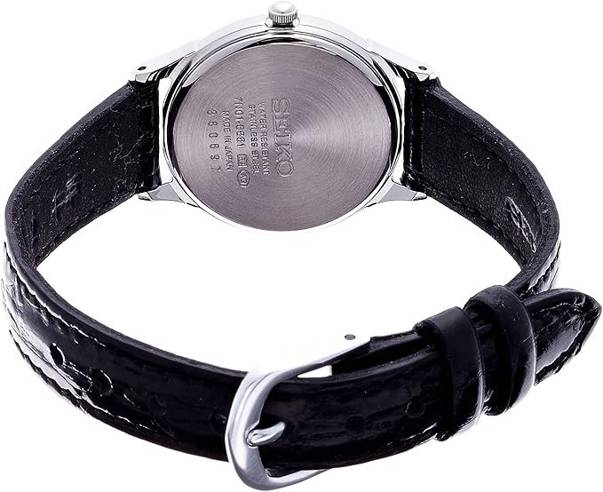 Seiko STTC005 Quartz White Dial Brown Leather Ladies Watch
