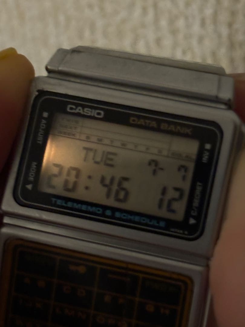 Rare Casio Data Bank DBC-600 Vintage Watch Battery Changed