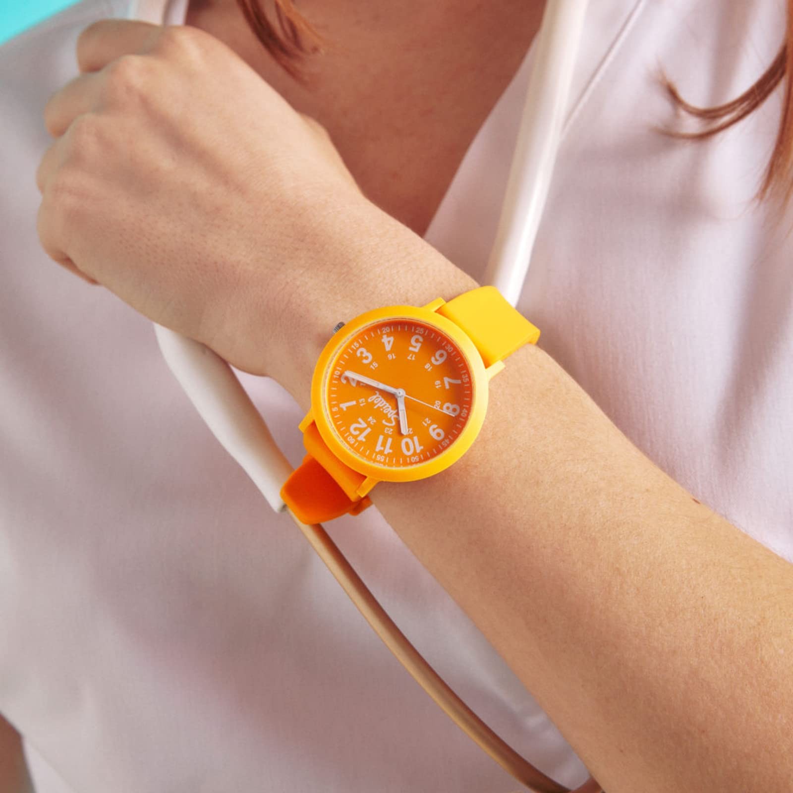 Speidel Eco Color Pop Recyclable Plastic Watch with 18mm 18mm, Mimosa
