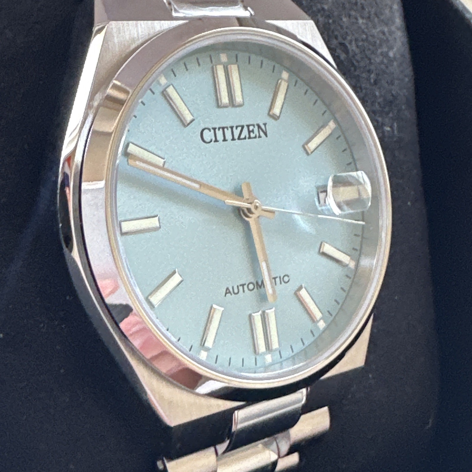Citizen Men’s Tsuyosa Automatic Blue Stainless Steel Date Watch 40MM NJ0151-53M