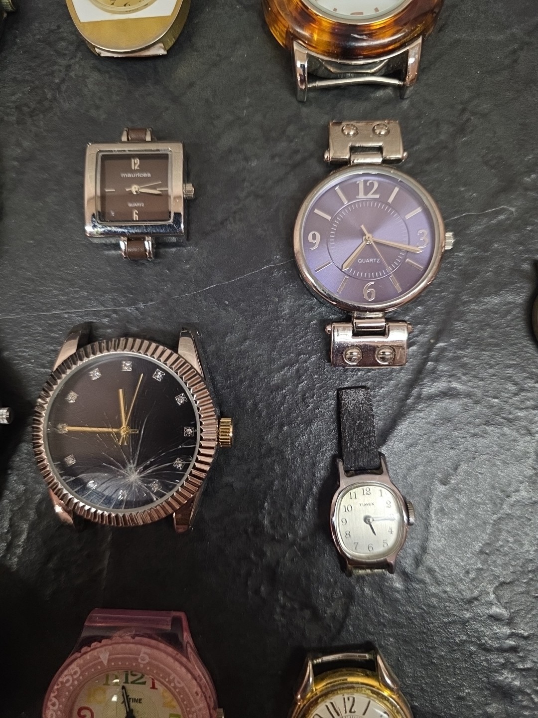 Lot Of 27 Wristwatches No Bands Untested See Pics Anne Klein Timex Seiko