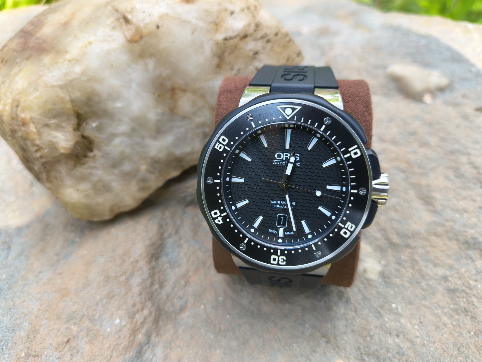 Full Set! Oris Titanium Prodiver Date 1000m – 7682