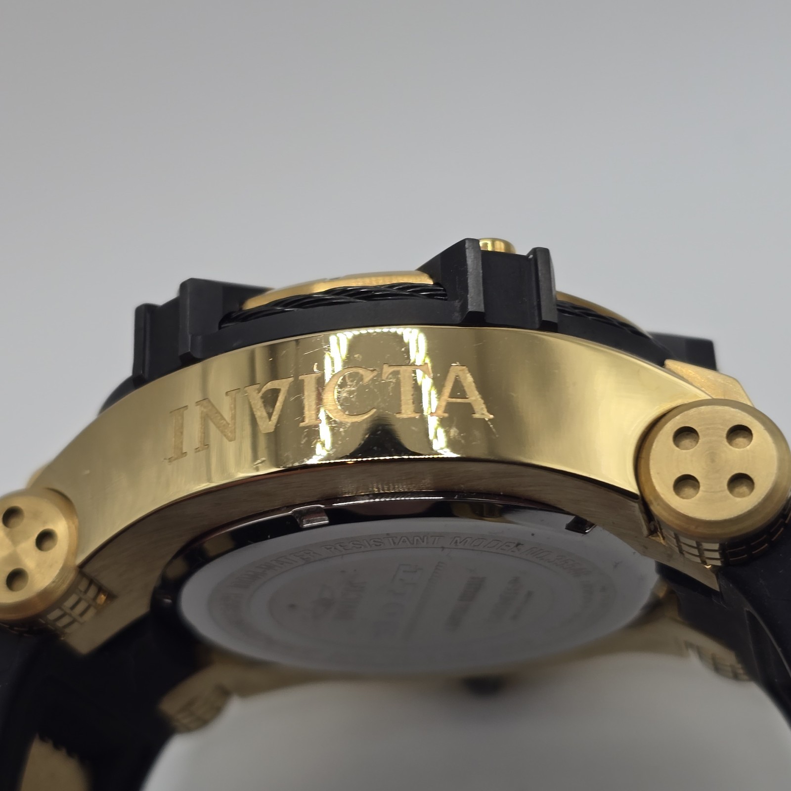 Invicta Men’s Bolt Chronograph Watch 35548 52mm Gold Black