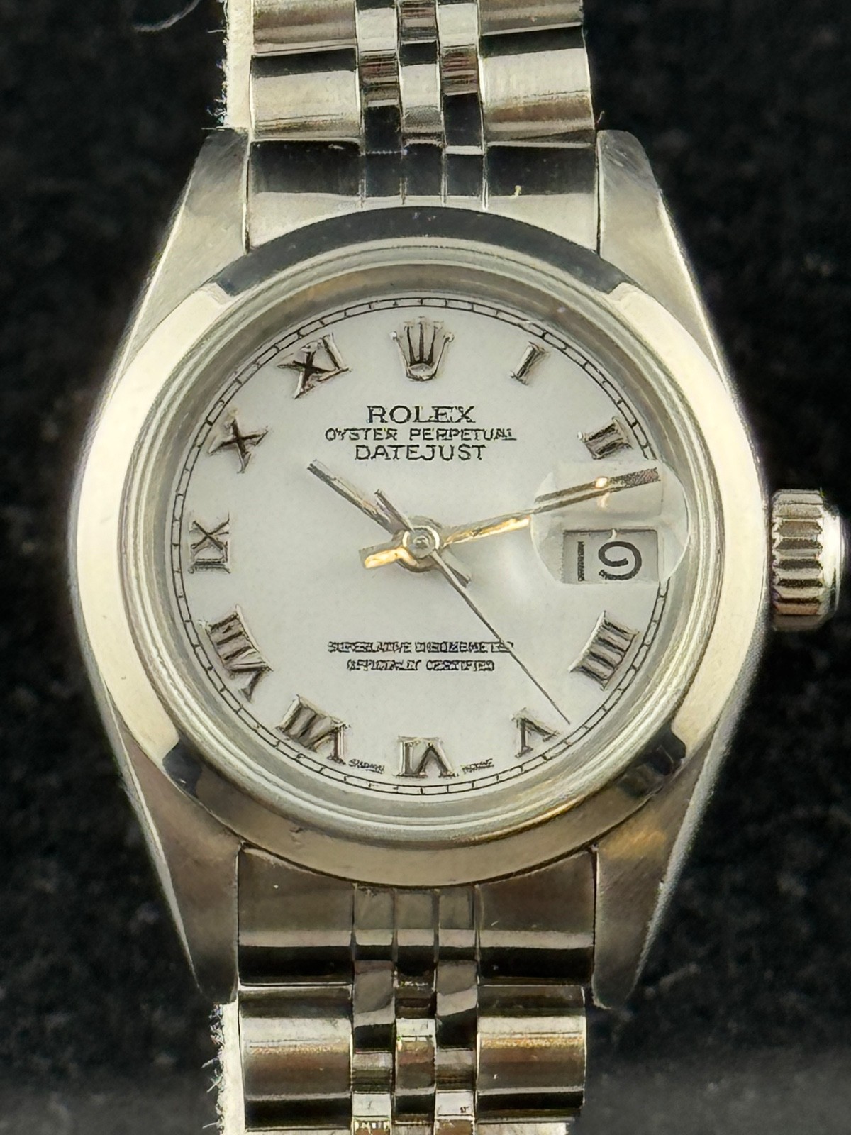 Rolex Oyster Perpetual 69160 Datejust Jubilee Roman Dial Box Paper Serviced