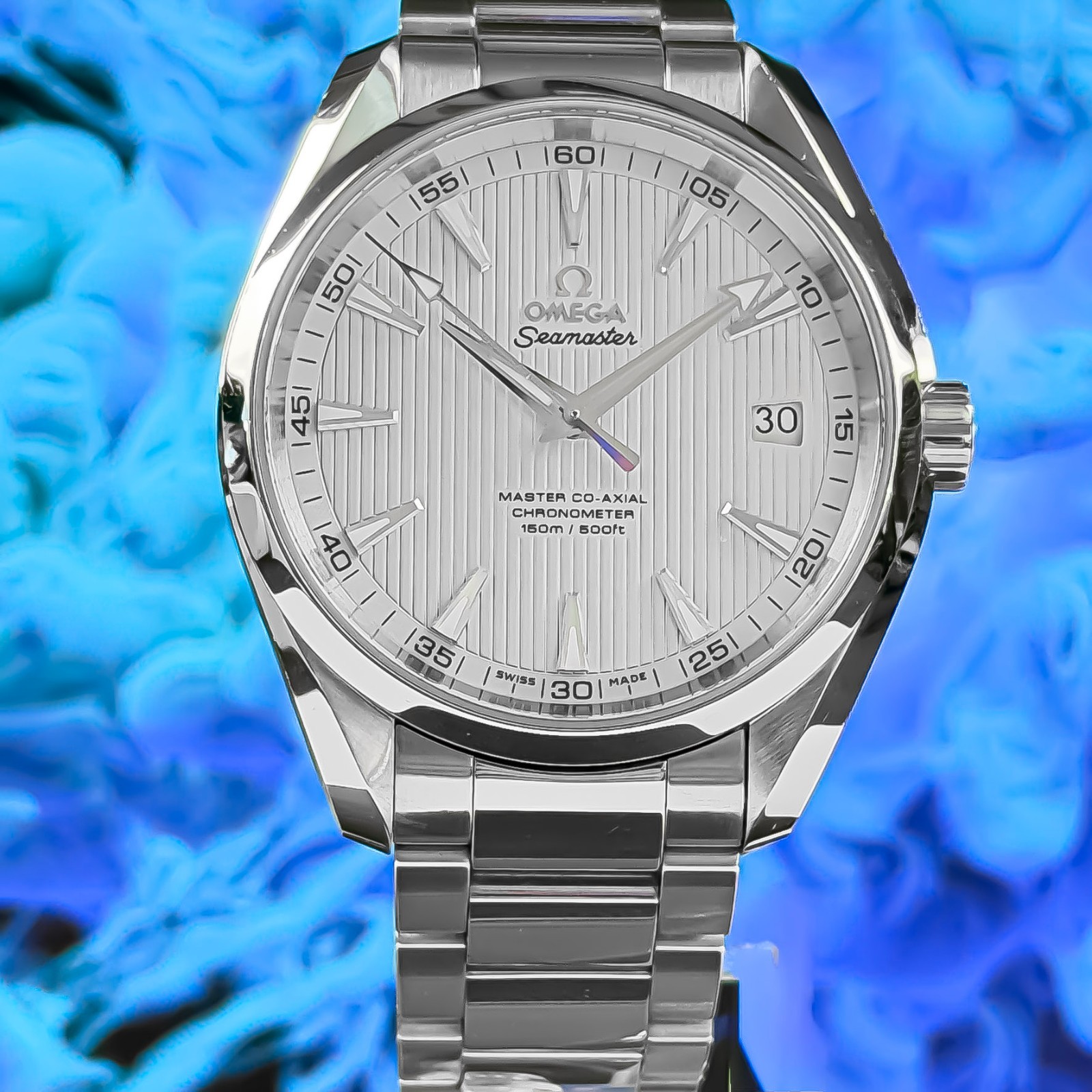 OMEGA Seamaster Aqua Terra White Teak Dial 231.10.42.21.02.001 Full Kit
