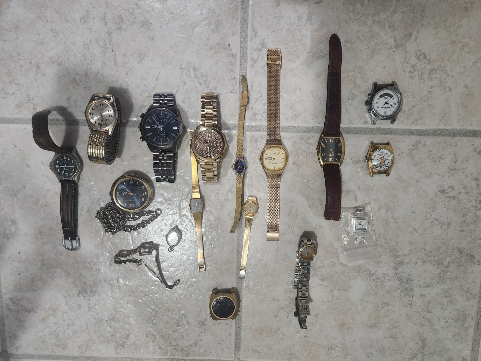 Various Watches For Sale, Citizen, Fossil, Benrus, Timex, Armitron