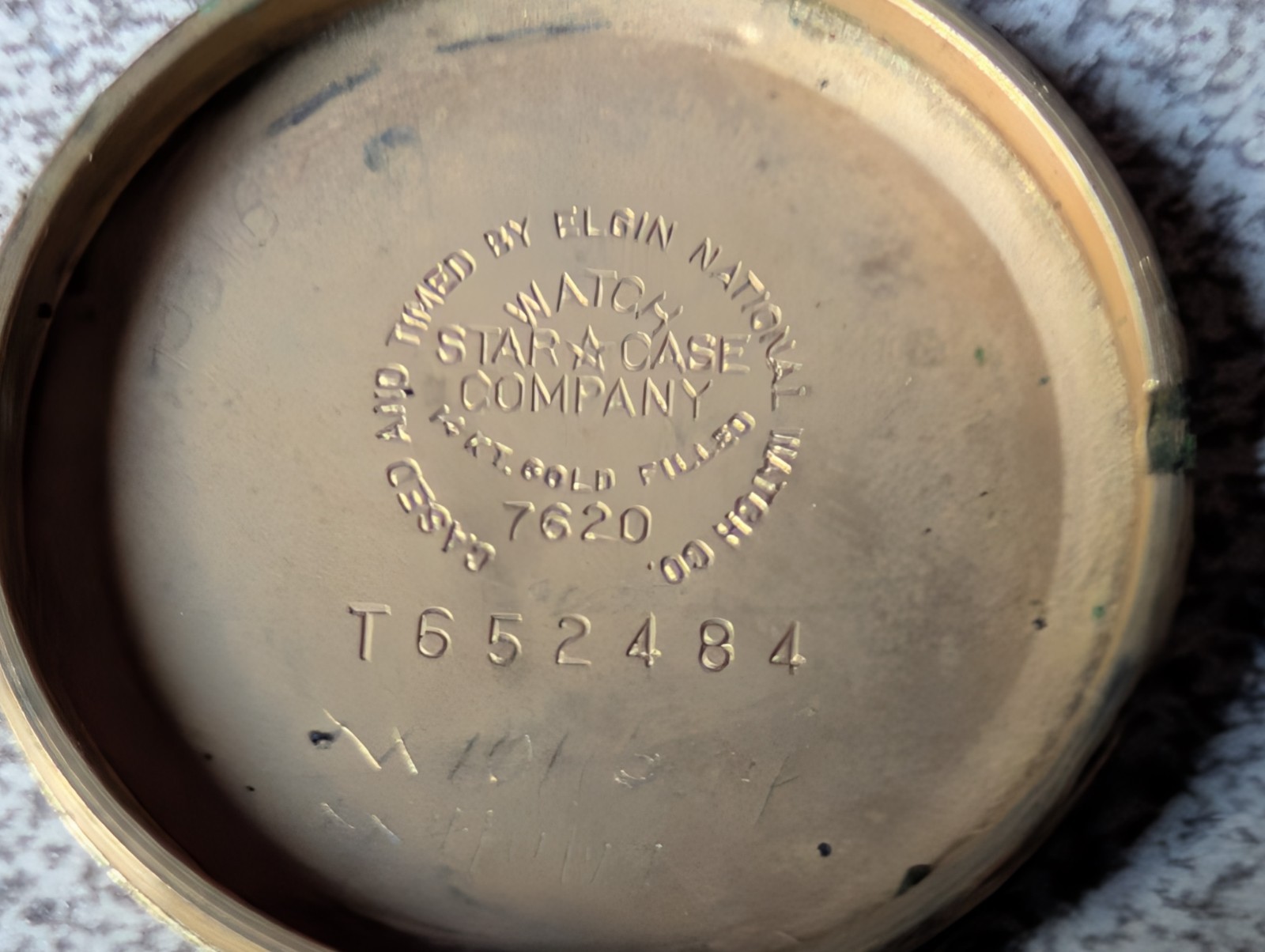 DEFECTIVE c1950 UNIQUE 23J ELGIN FUTURA MYSTERY DIAL WATCHINOUT BOX PAPE G3D