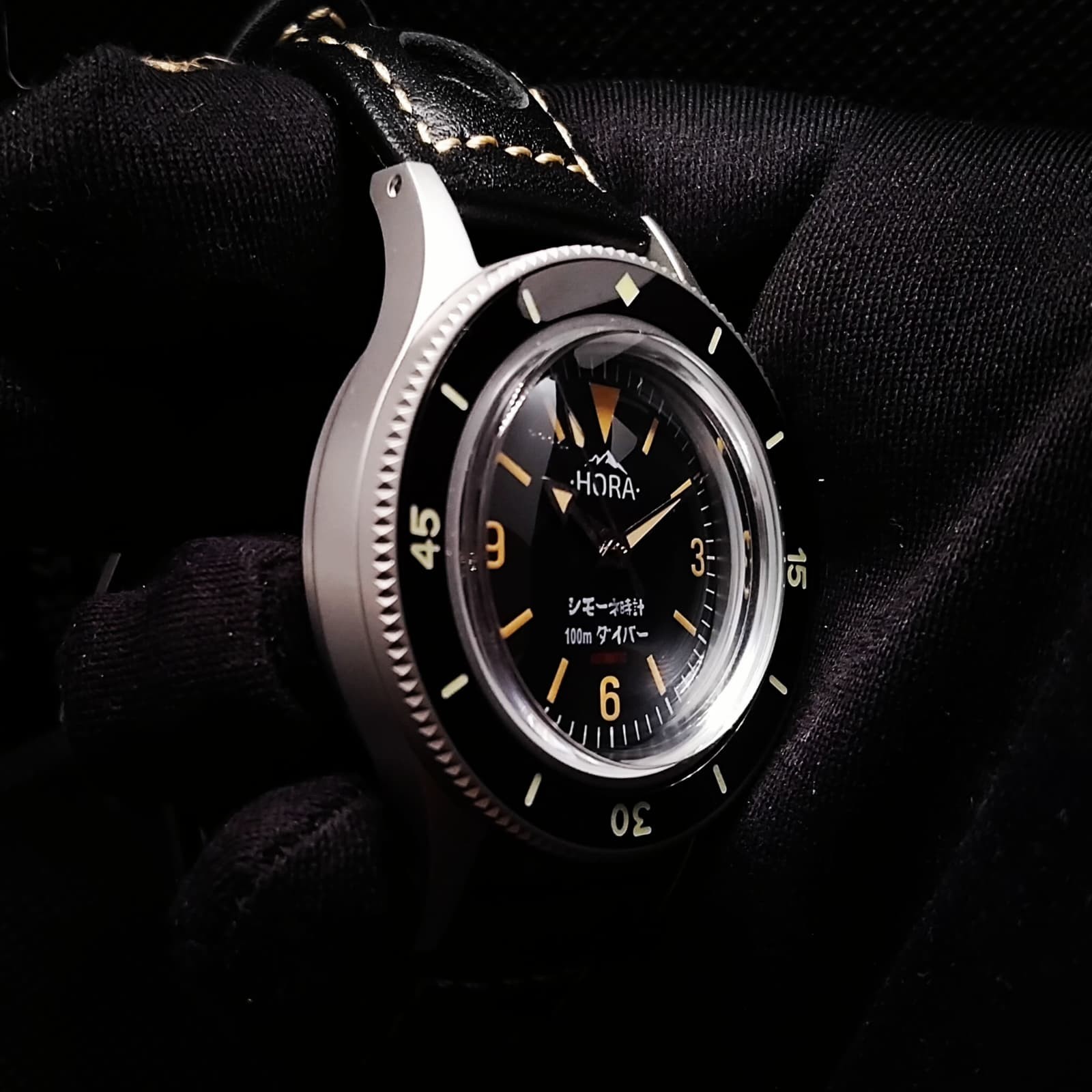 Vintage 40mm Custom Automatic Movement Watch -Hora-