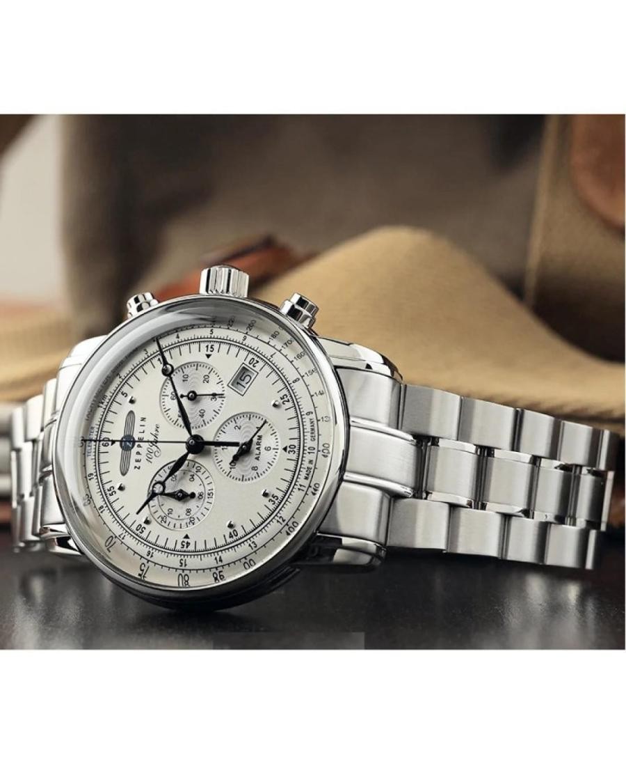 ZEPPELIN Men Analog Quartz Casual Watch Classic Dress Silver Dial Waterproof Rou