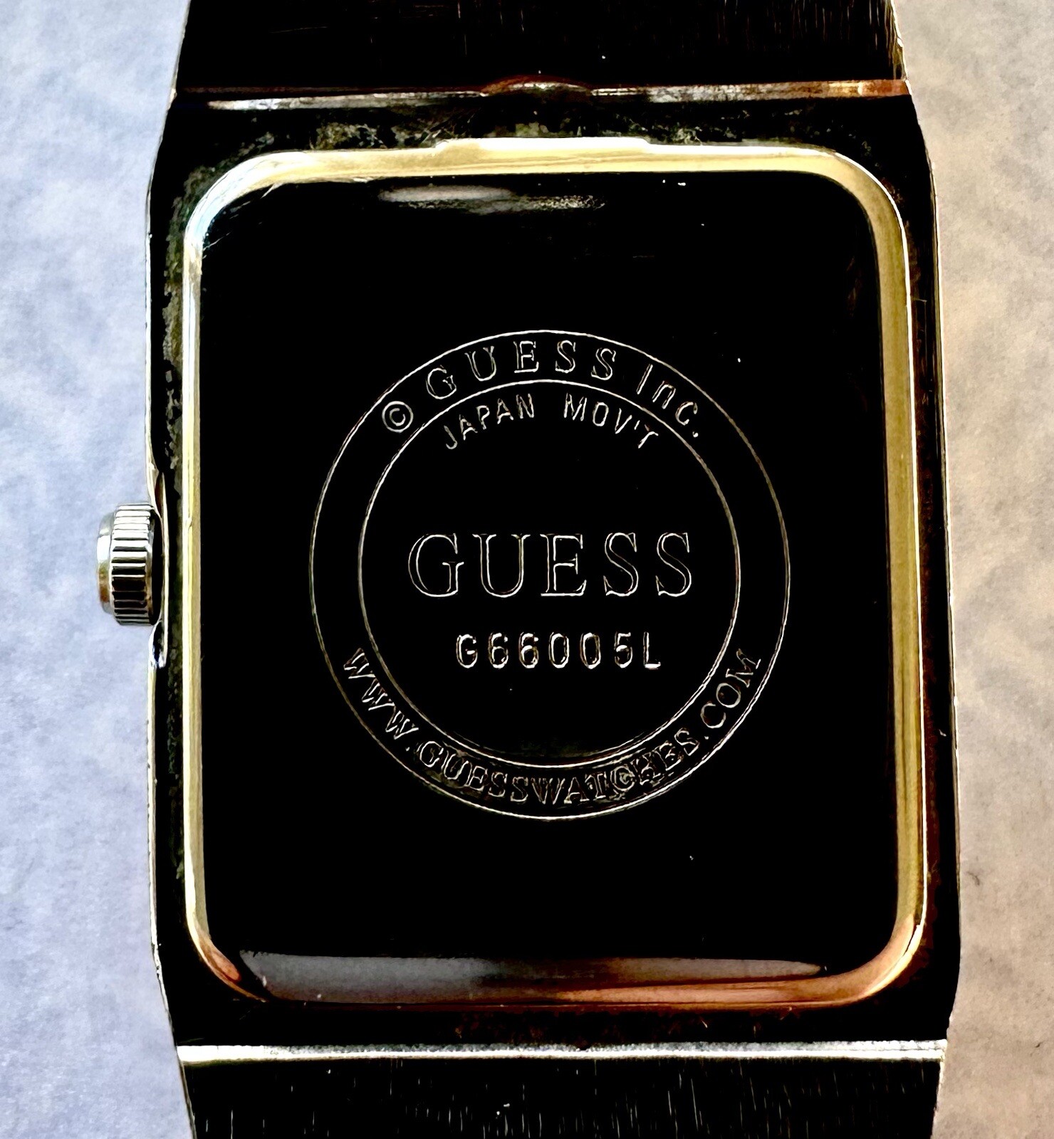 Guess G66005L Ladies Watch Silver Tone New Battery Blue Face Sliver Tone