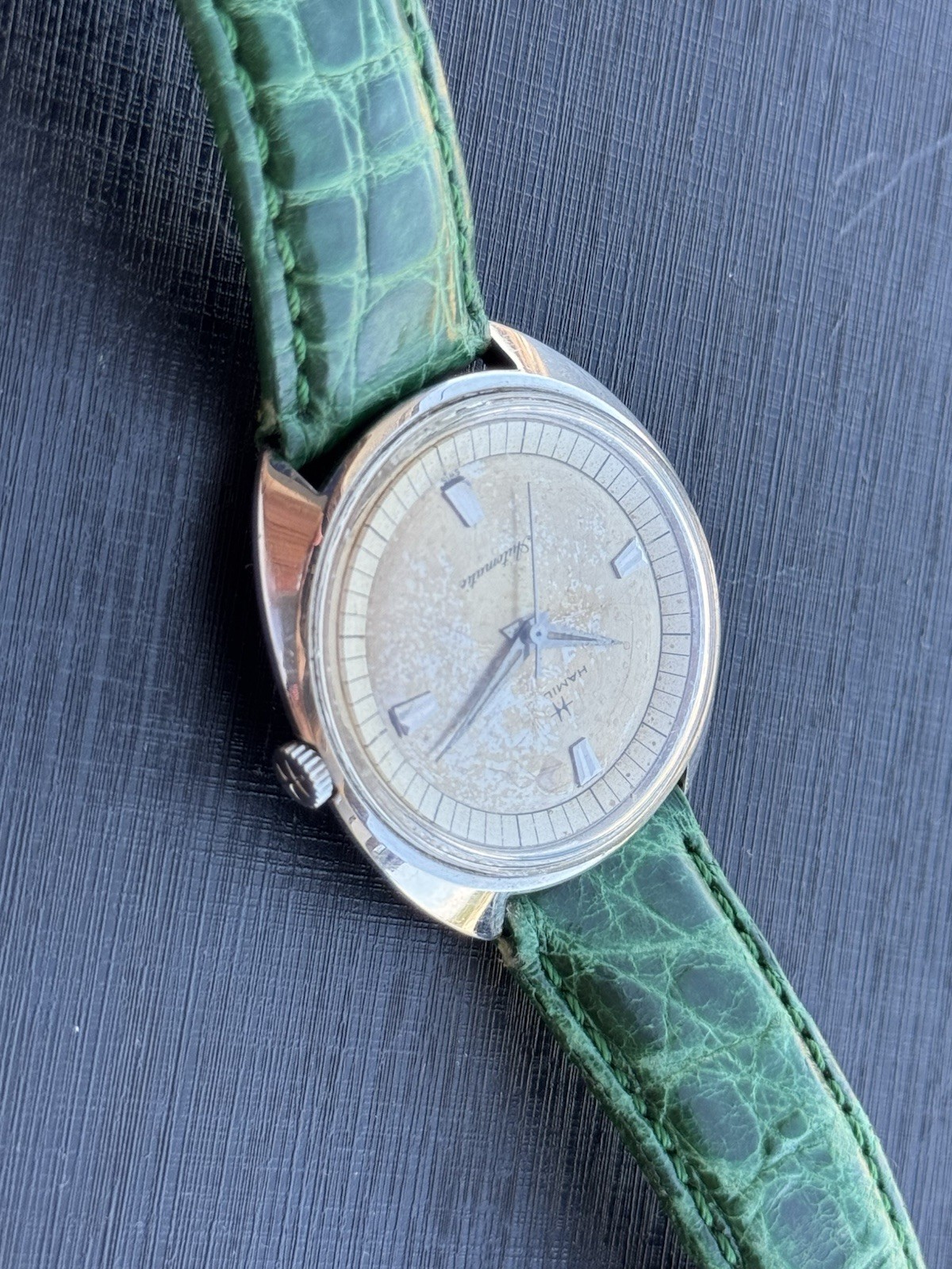 Vintage Hamilton 4000-3 Automatic Eta 2451 Mens 35.5mm Swiss Made Years 1960
