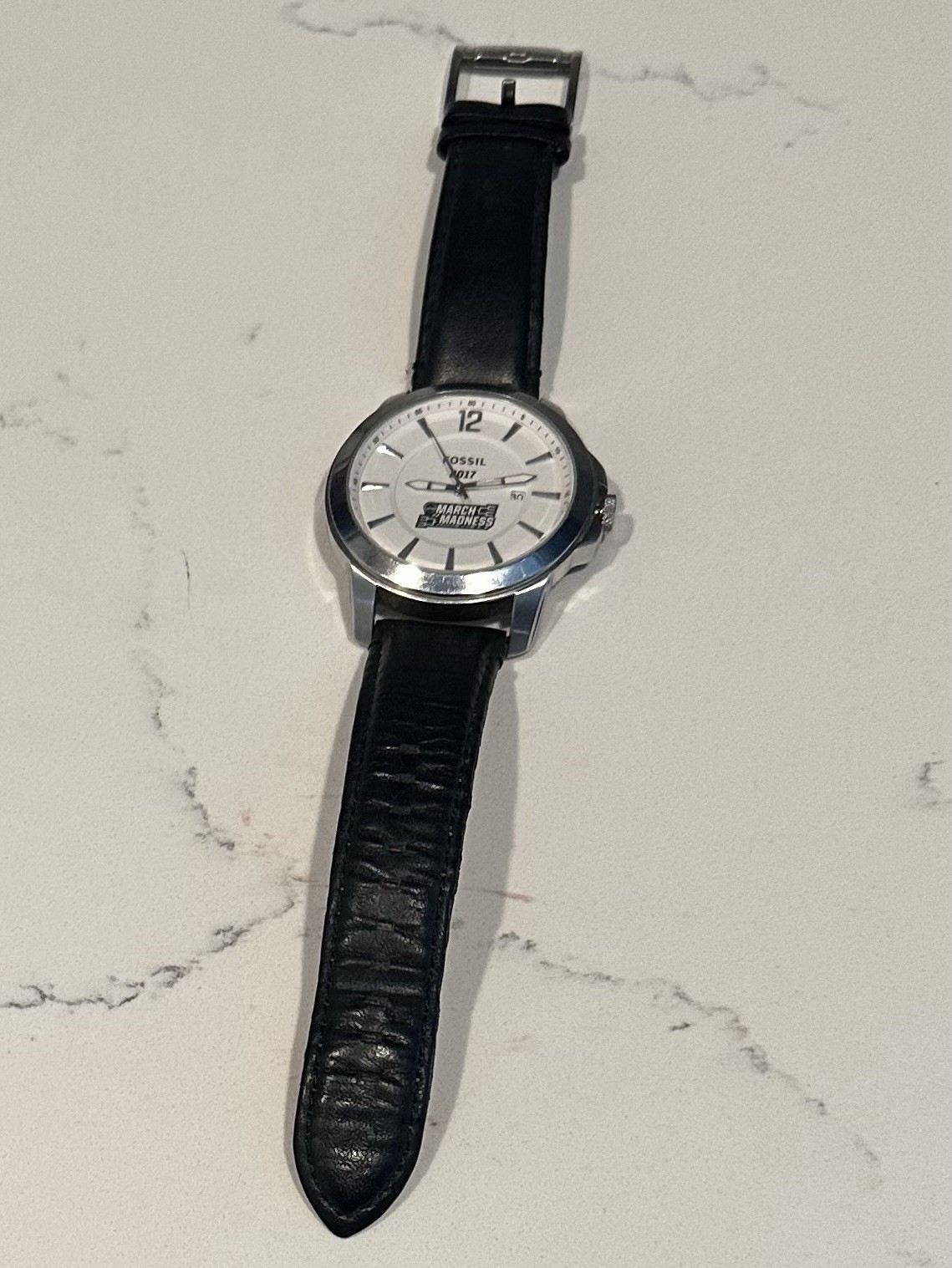 NCAA 2017 Men’s Fossil “March Madness” Leather-strap Watch