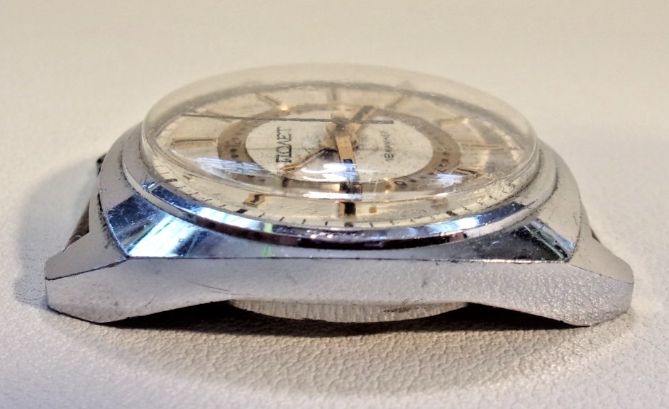 Poljot windup alarm. 18 jewels, 2612.1 movement. 34mm. Pre-owned, new strap.