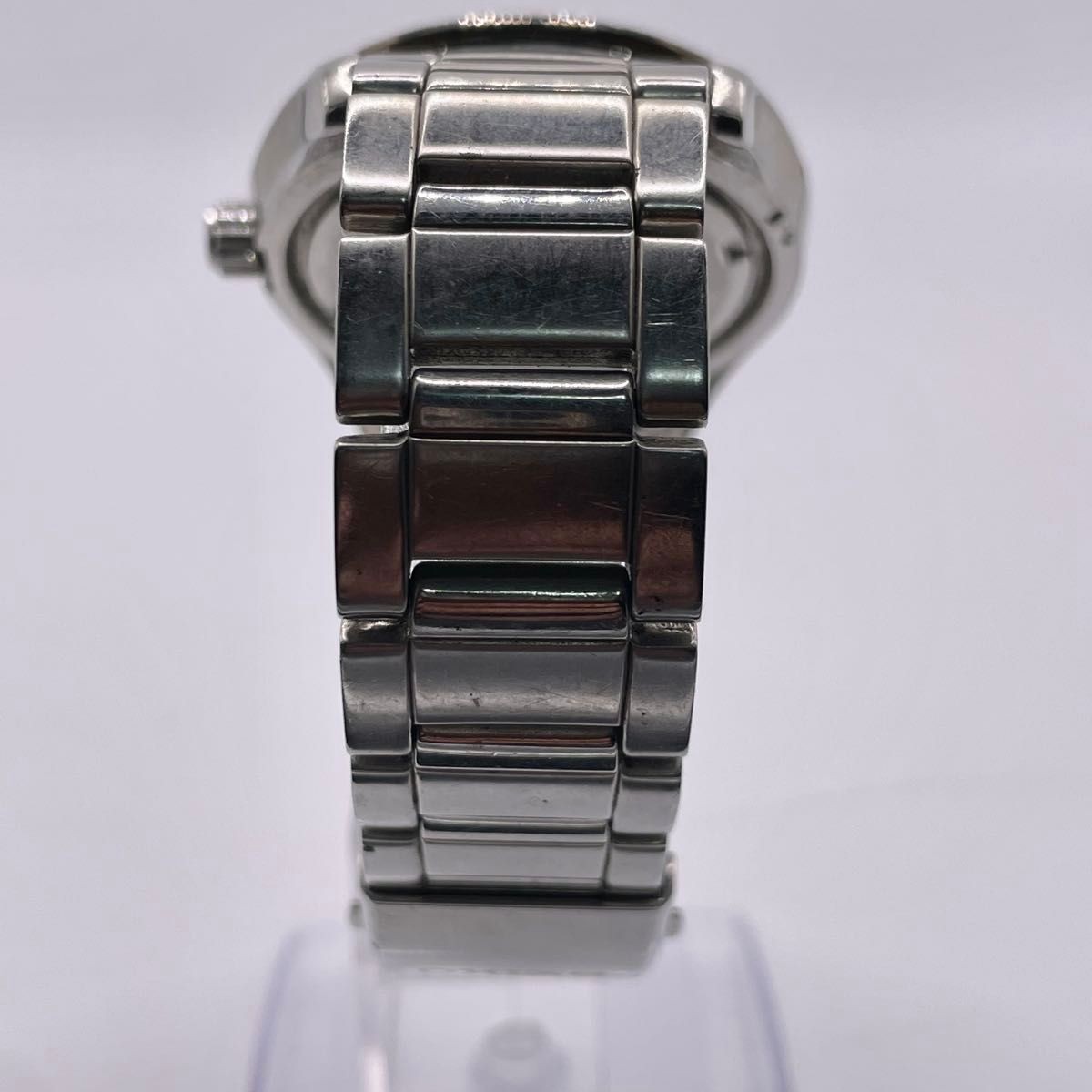 Working SEIKO Solar Wristwatch Chronograph Rare Color Yellow Black Model Seiko B