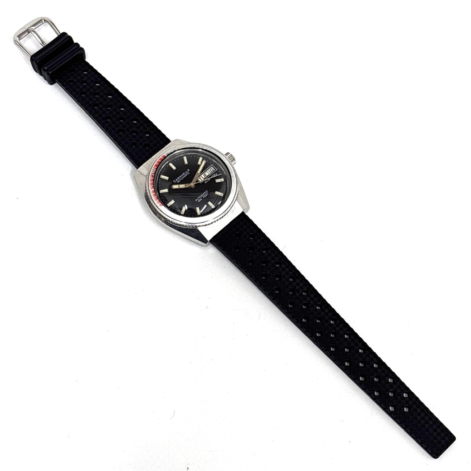 Vintage 1979 Caravelle Devil Diver Automatic 38mm Ghost Bezel 666ft West Germany